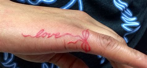 A twist on the Red String of Fate. | TattooS ️ | Tattoos, Finger ...