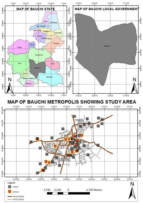 Map showing Bauchi state, LGA and Study Area | Download Scientific Diagram