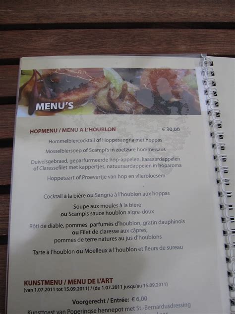Hop menu @ Het Wethuys | The food menu at Het Wethuys in Wat… | Flickr