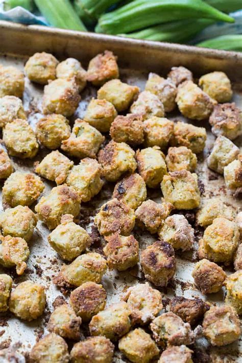 Baked Fried Okra - Skinny Southern Recipes