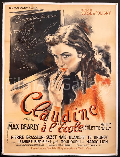 Claudine at School Movie Poster 1937 French 1 panel (47x63)