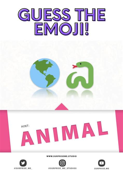 Can You Guess What Animal With These Emojis? | Emoji quiz, Guess the ...