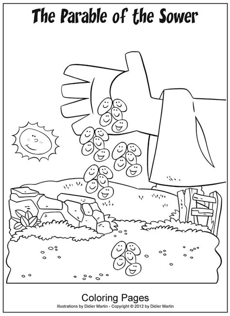 Parable Of The Sower Coloring Page