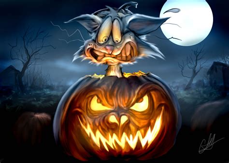 Spooky Bunny Halloween HD Wallpaper by Chris Scalf