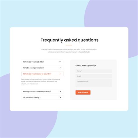 Editable Faq Template