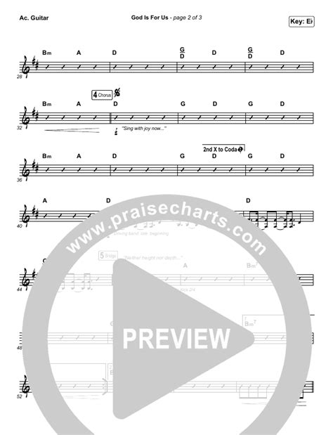 God Is For Us Sheet Music PDF (CityAlight) - PraiseCharts