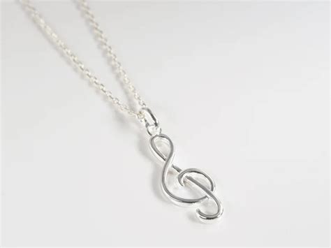 Treble Clef Necklace – Learning the Harp