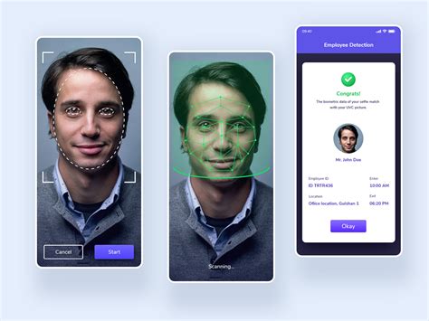 Face Detection App Concept by Audin Rushow on Dribbble