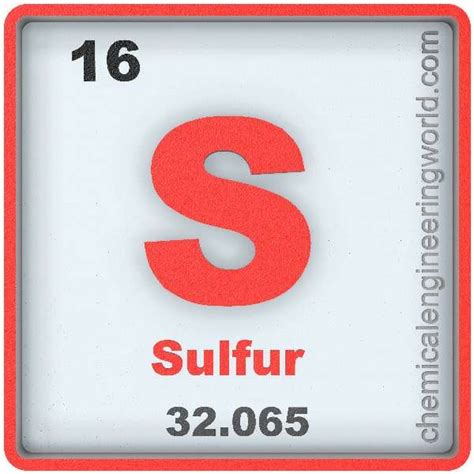 Sulphur Element Properties and Information - Chemical Engineering World