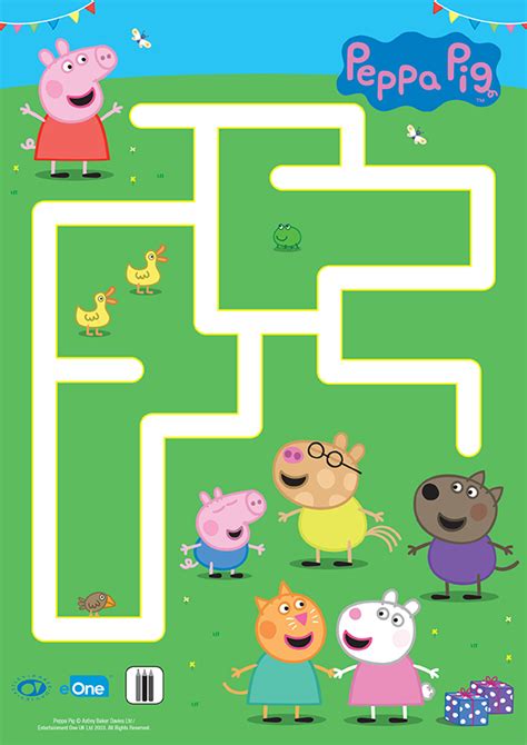 Your little one can help Peppa reach her friends at the end of this ...