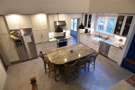 Cary Project of Split Level Kitchen Remodel in Raleigh, NC