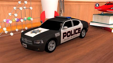 Assemble the police car after completing the puzzle brought by the toy ...