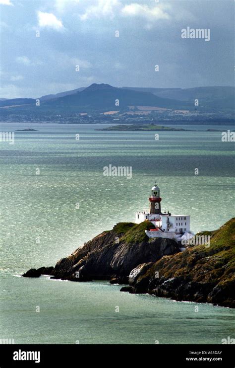 Baily's lighthouse, dublin bay Stock Photo - Alamy