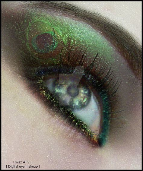 peacock digital eye makeup by mizZ-AT on DeviantArt