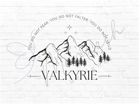 ACOTAR Inspired Valkyrie Svg A Court of Thorns and Roses - Etsy Canada ...