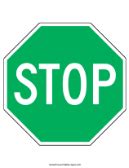 Printable Stop Sign Template – Free Printable Signs