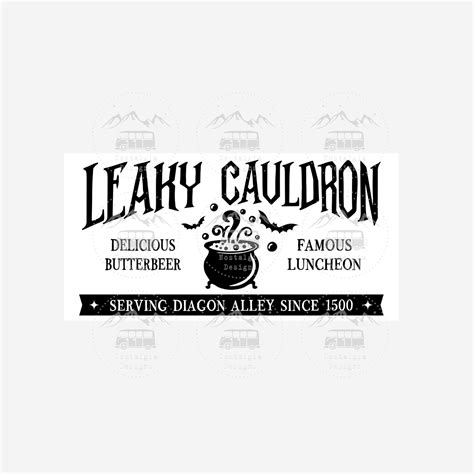 Leaky Cauldron Sign SVG Harry Potter Sign SVG Funny | Etsy