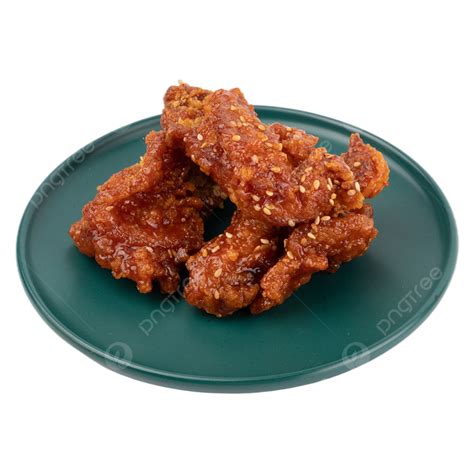 Spicy Fried Chicken Plate Nutritional Tableware Fried, Chicken, Food, Spicy Fried Chicken PNG ...