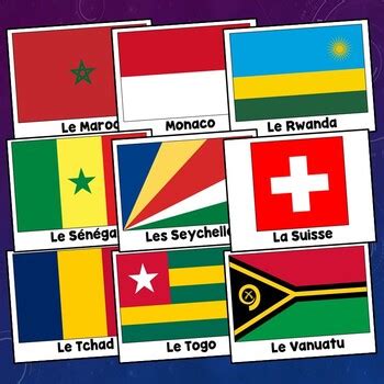 Francophone Flags, French Speaking Countries Flags, Francophone Countries