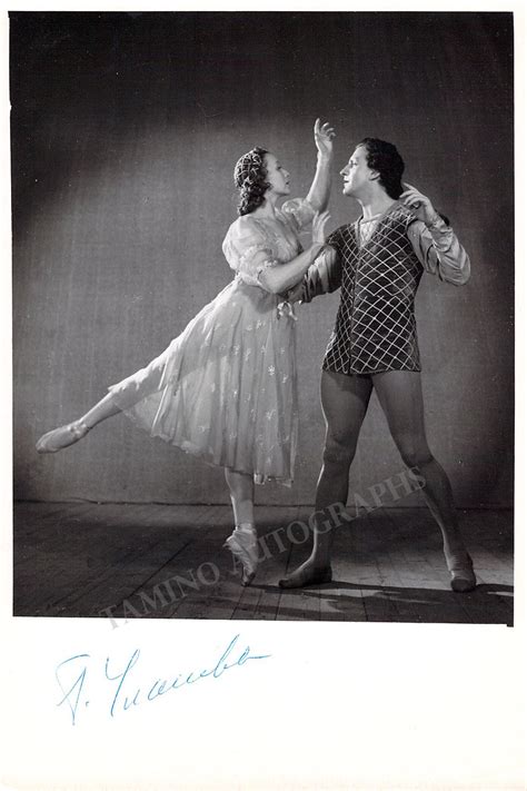 Galina Ulanova Autograph Signed Photo in Romeo and Juliet – Tamino