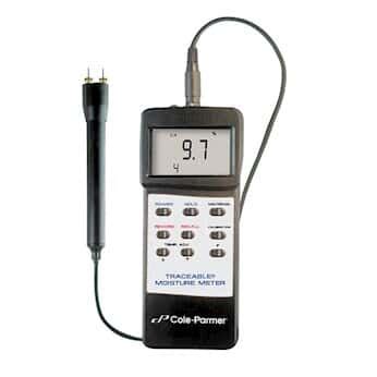 Cole-Parmer Traceable Moisture Meter with Calibration; 9.0 to 30.0% ...