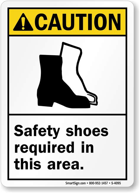 Safety Shoes Signs | Safety Shoes Required Signs