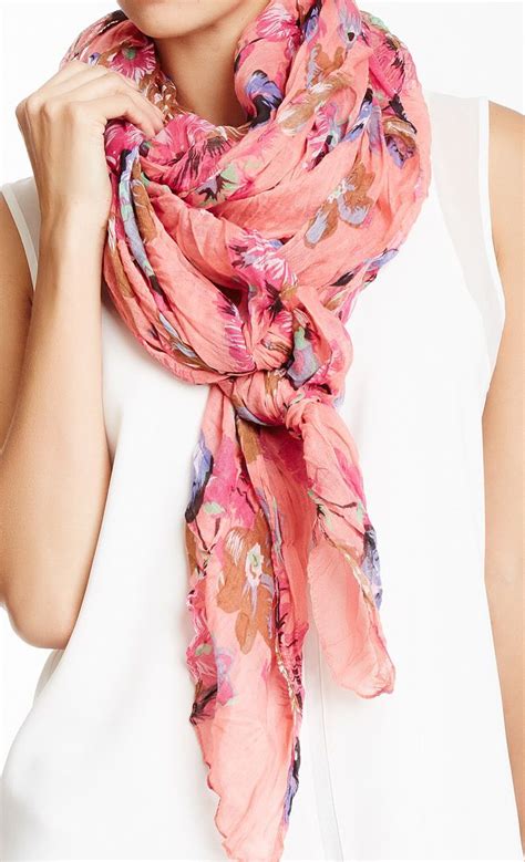 Floral scarf | Floral scarf, Scarf styles, Fashion