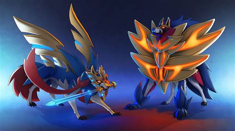 Zacian and Zamazenta. Pokemon alola, Pokemon art, Pokemon HD wallpaper ...