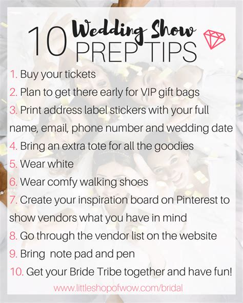 10 Wedding Show Prep Tips! - Little Shop of Wow