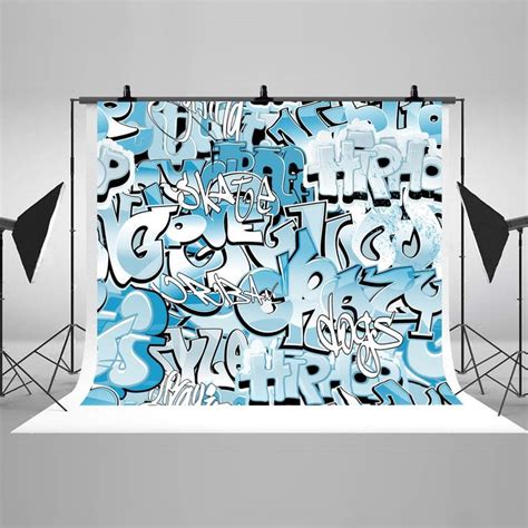 Hip Hop Urban Art Graffiti Wall Photography Backdrops Seamless Photo Backgrounds for Children ...