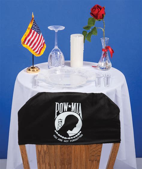 POW-MIA Ceremony Table Kit (with Chair Cover) - AmericanLegionFlags.com