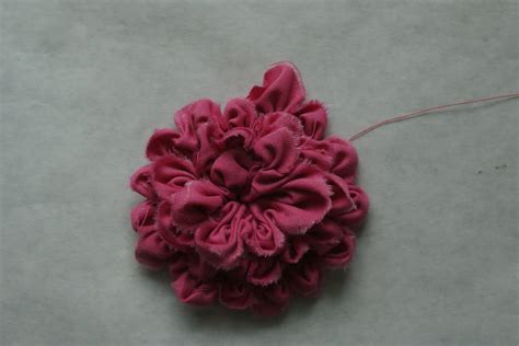 andie johnson sews: Ruched Fabric Flower Tutorial