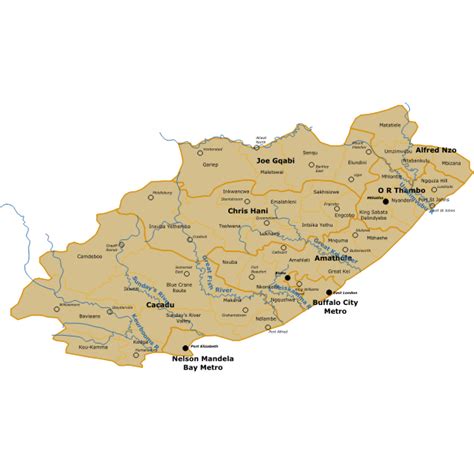 SA Eastern Cape Map | Free SVG