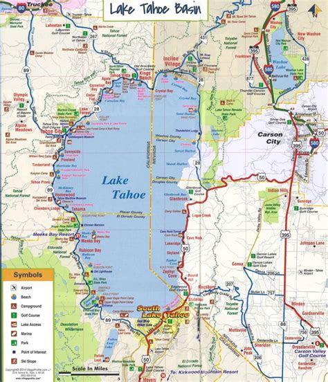 Lake Tahoe Basin - mapping out our adventures! | Lake tahoe map, Lake ...