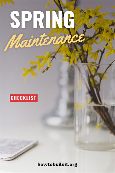 Spring Maintenance Checklist | How To Build It