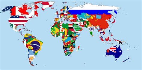 a cool world map with flags =) | Worldwide | Pinterest | Flags