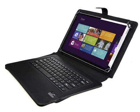 IVSO Bluetooth Keyboard Portfolio Case for 12-inch to 13.3-inch Tablet ...