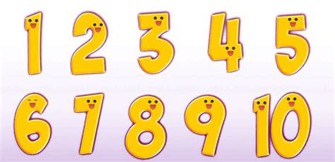 1 To 10 Numbers Background PNG Image | PNG All