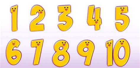 1 to 10 Numbers PNG Transparent Images - PNG All