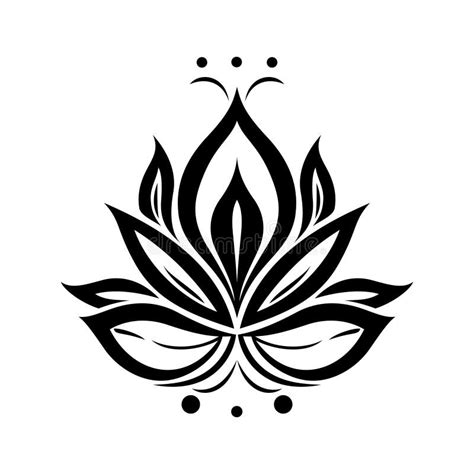 Lotus Flower Icon. Lotus Flower. Black Lotus Icon on White Background ...