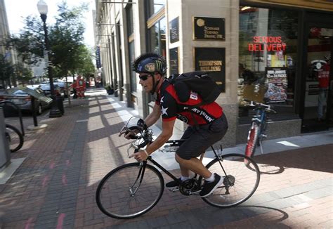 'Freaky Fast': Jimmy John's bike drivers meet challenge of pedaling their way to prompt delivery ...