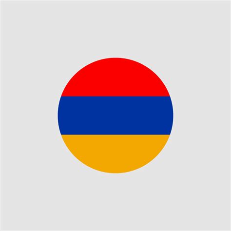 National Armenia flag, official colors and proportion correctly. Vector illustration. EPS10 ...