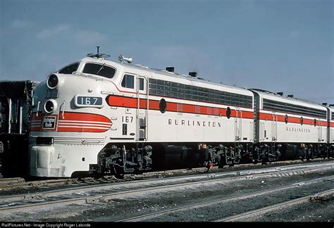 CB&Q 167 Chicago Burlington & Quincy Railroad EMD F7(A) at Chicago ...