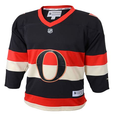 Reebok Ottawa Senators Youth Black Replica Alternate Jersey