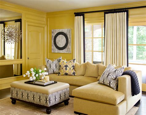 Yellow Living Room With Wood Floors | Floor Roma