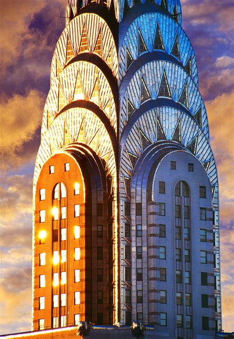 Mitchell Funk - Chrysler Building Art Deco Skyscraper For Sale at 1stDibs