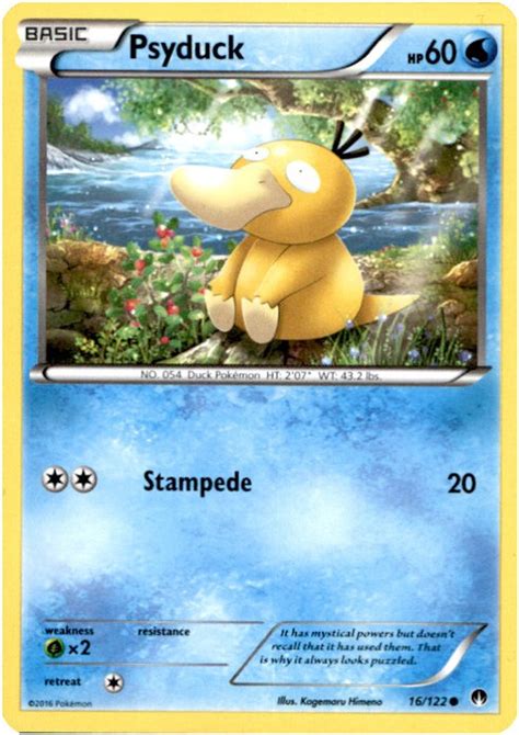 Pokemon X Y BREAKpoint Single Card Common Psyduck 16 - ToyWiz