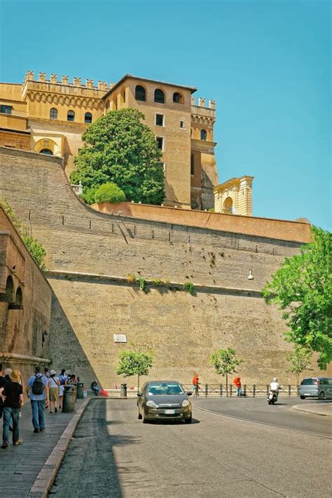 Vatican Wall in Old City of Rome in Italy Editorial Image - Image of ...