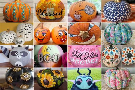 50+ No-Carve Halloween Pumpkin Painting Ideas for Adults 2023 - Designbolts