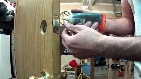 How To Install Deadbolt Lock On Your Door - YouTube